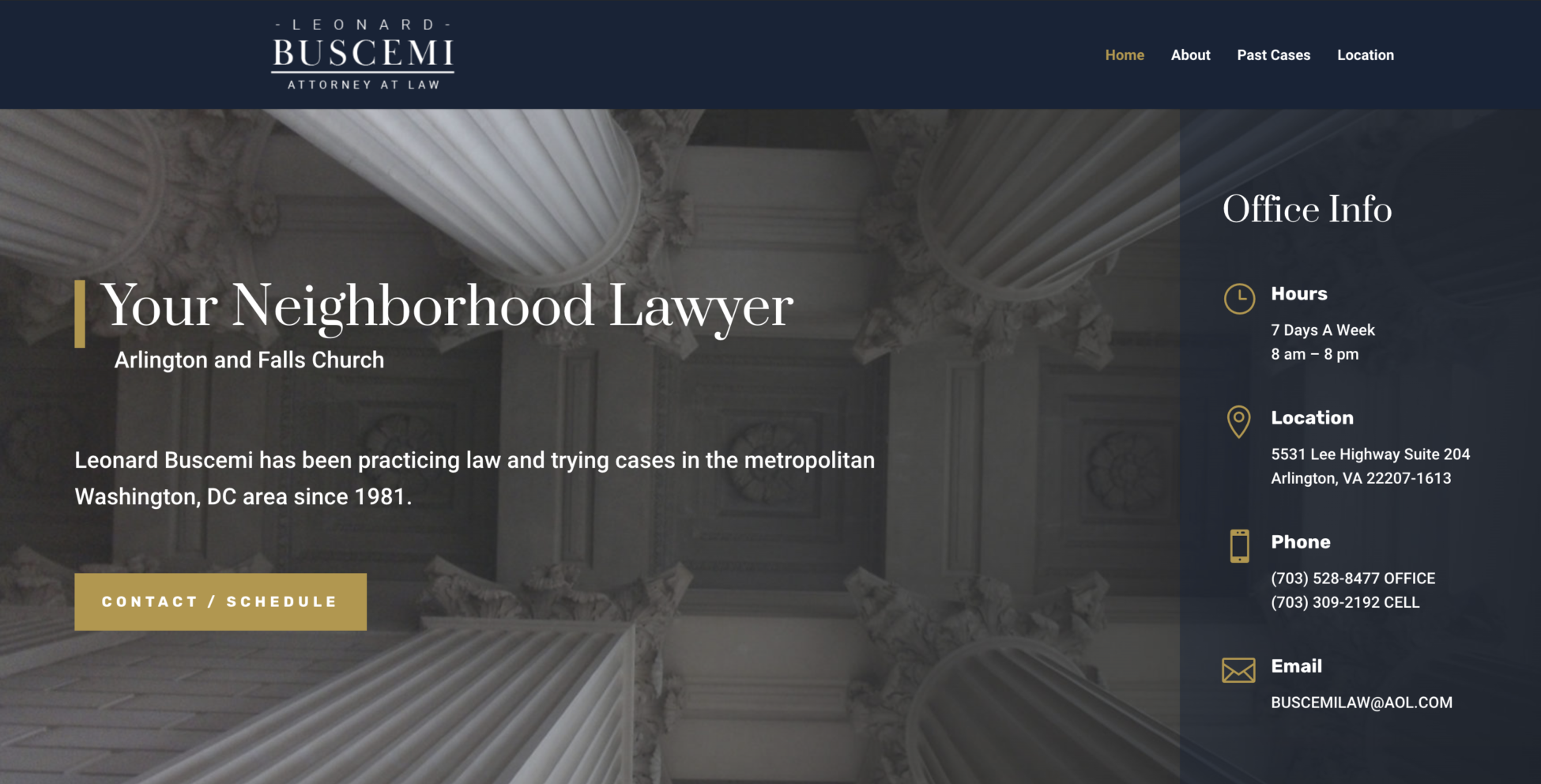 Website Design for DC Law Firms DC Law Firm Website Design using DIVI theme